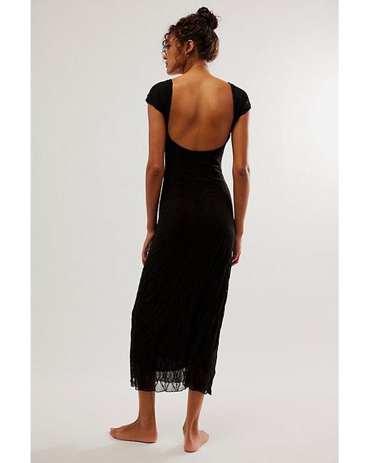 Find Me Now Black Mariposa Lace Backless Slip