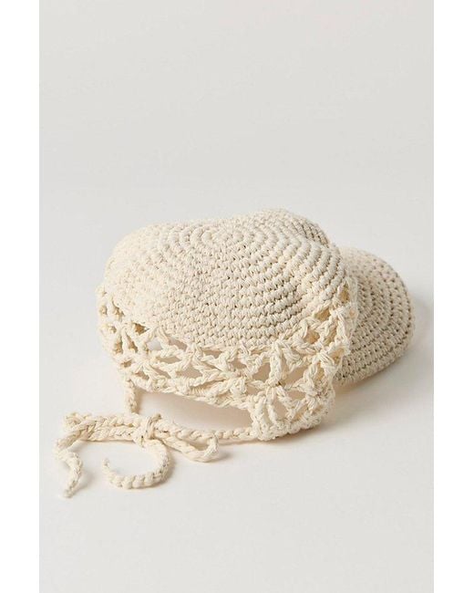 Free People Silvie Crochet Baseball Hat in Natural | Lyst display picture 3