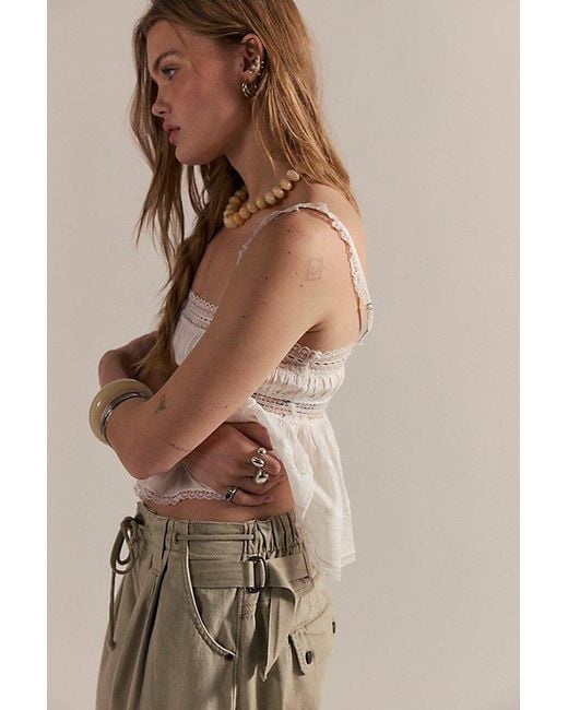 Free People Gray Julien Wide-Leg Chino Trousers