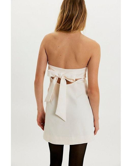 Free People White Floreo Mini Dress