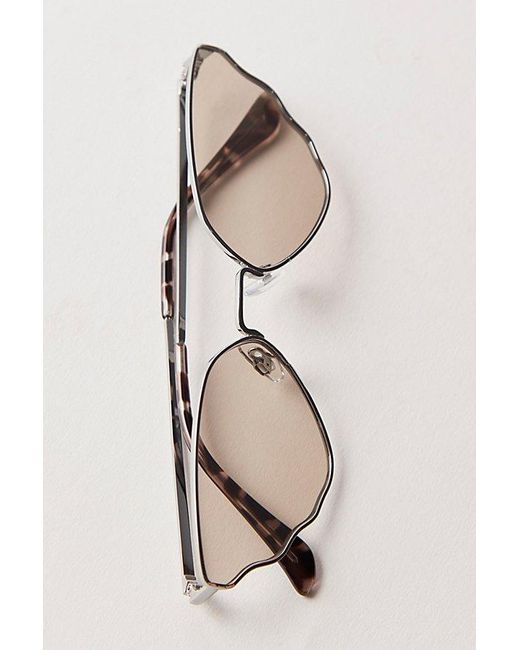 Free People Natural Little Wing Novelty Sunglasses