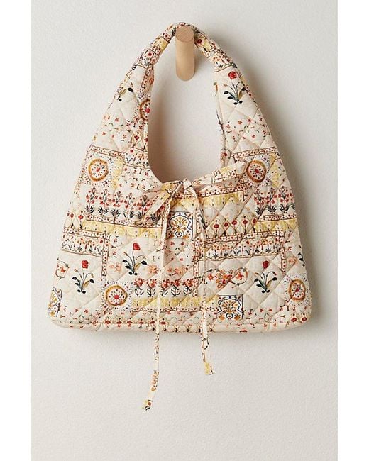 Free People Natural Quinlan Quilt Shoulder Bag