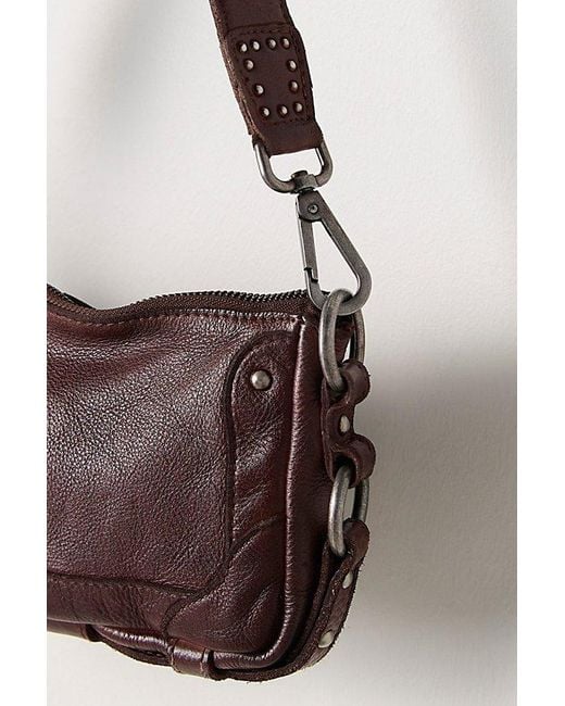 Free People Brown Lillie Leather Shoulder Bag