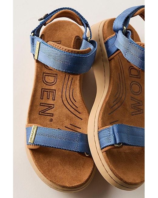 Woden Blue Hey Day Sport Sandals By