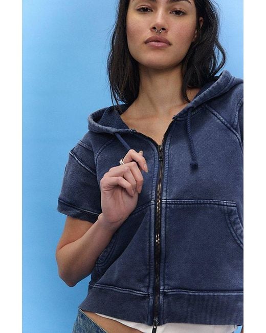 Free People Blue Summer Sweatshirt