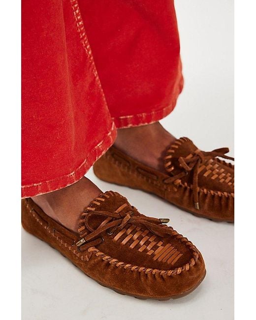 Free People Brown Misty Suede Moccasins