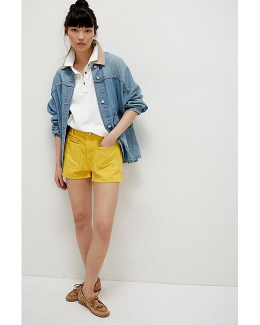 Free People Gray Bettie Sailor Shorts