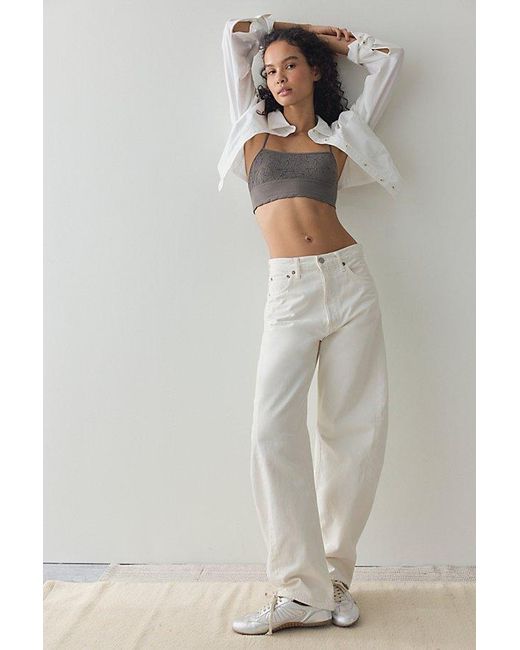 Intimately By Free People Gray Amara Seamless Longline Bralette By