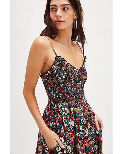 Free People Multicolor Sweet Nothings Midi Dress