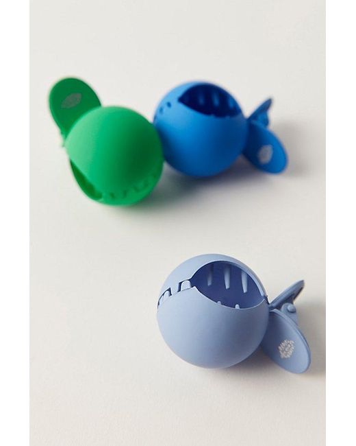 Free People Blue Fast Ball Hair Claw Set Of 3