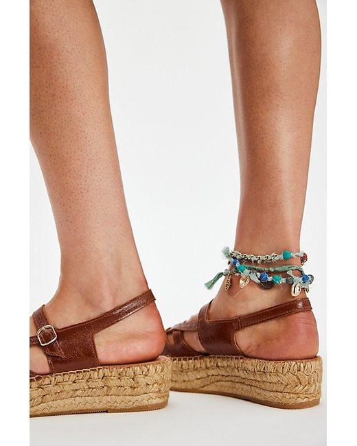 Naguisa Brown Thalis Espadrille Sandals By