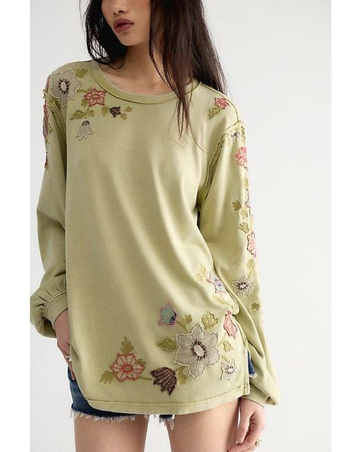 Free People Natural Vines Long Sleeve