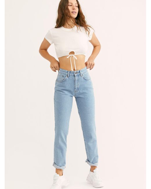 Ragged priest back slash mom jeans Clearance