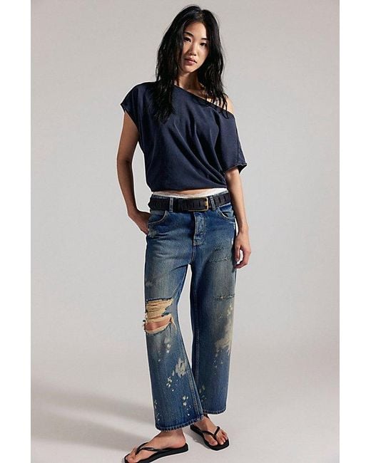 Free People Black Peggy Tee