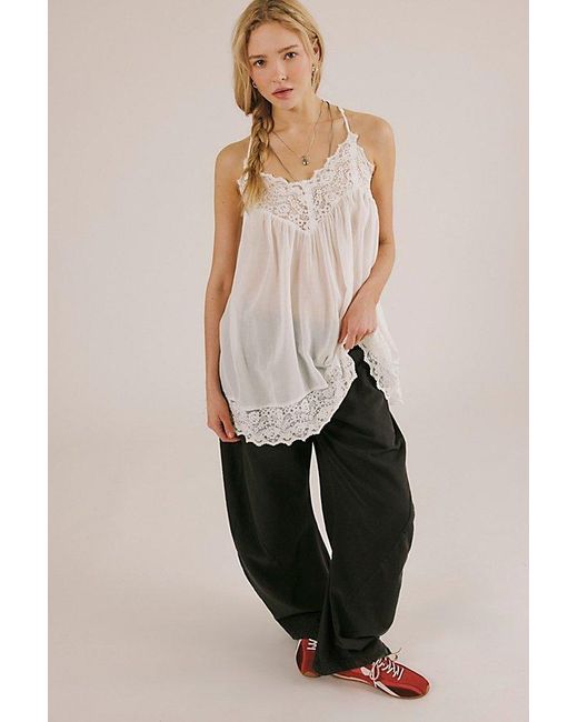 Intimately By Free People Natural Fiona Mini Slip Dress