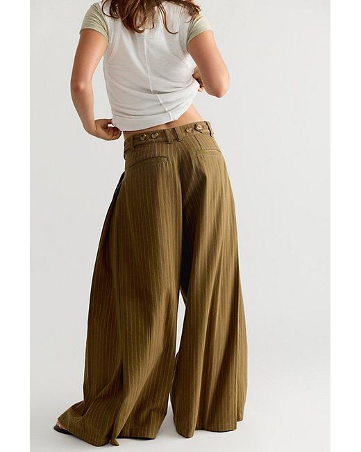 Free People Natural Porter Crossover Trousers