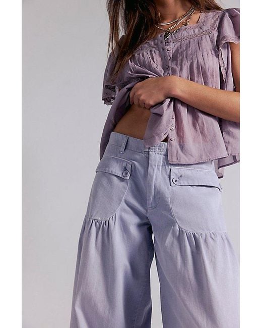 Free People Gray Lotus Balloon Jeans