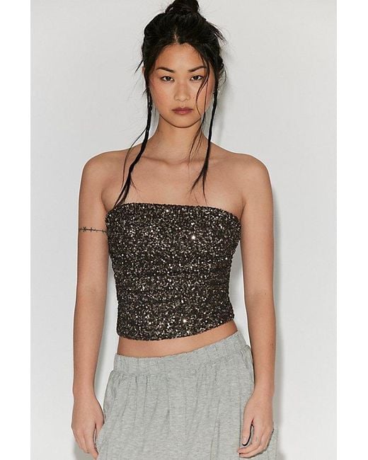 Intimately By Free People Black Leading The Way Tube Top By