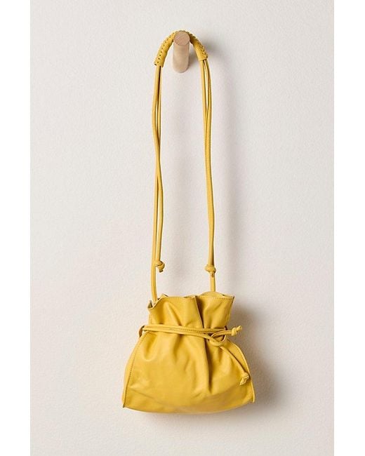 Free People Metallic Lucy Leather Pouch