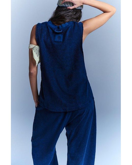 Fp Movement Blue Towel Terry Relaxed Set
