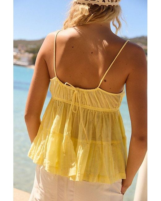 free-est Yellow Heatwave Top By