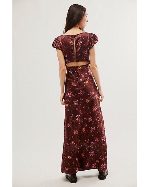 Free People Brown Butterfly Babe Maxi Dress
