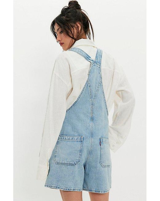 Levi's Blue Utility Shortalls