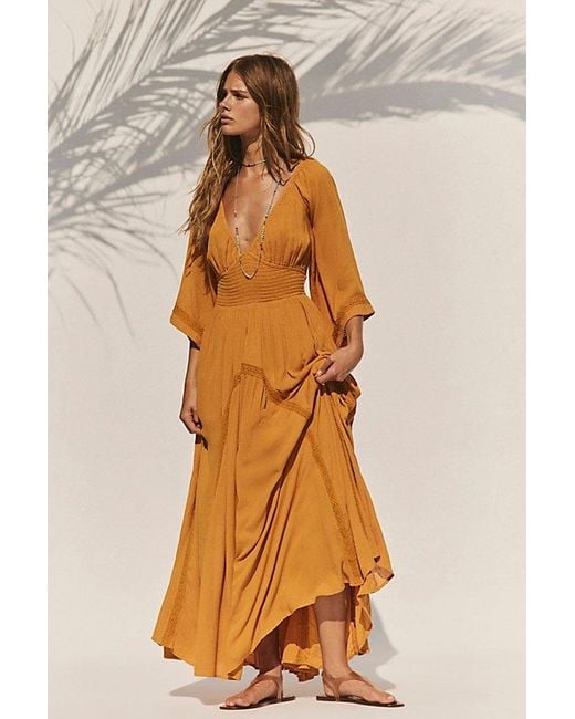 free-est Yellow Dixie Maxi Dress By