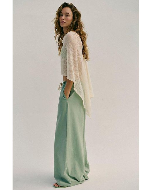 free-est Green Dakota Solid Pants By