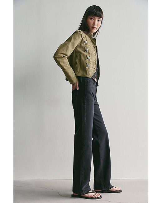 Free People Multicolor Luna Mid-Rise Straight Jeans