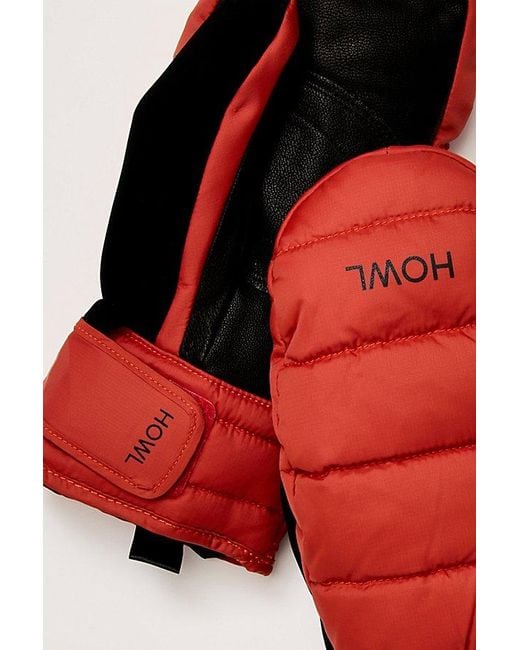 Howl Supply Red Down Mittens