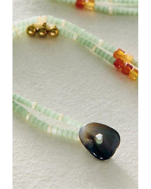 Free People Natural Muse Semi-Precious Beaded Anklet