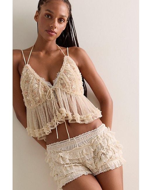 Intimately By Free People Brown Just A Crush Shorties By