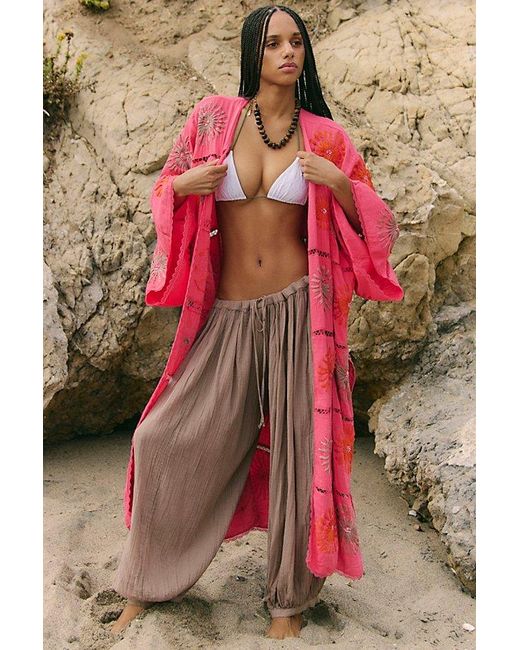 Free People Multicolor Sunspell Duster Jacket