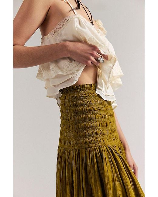 Free People Multicolor Raven Solid Convertible Maxi Skirt