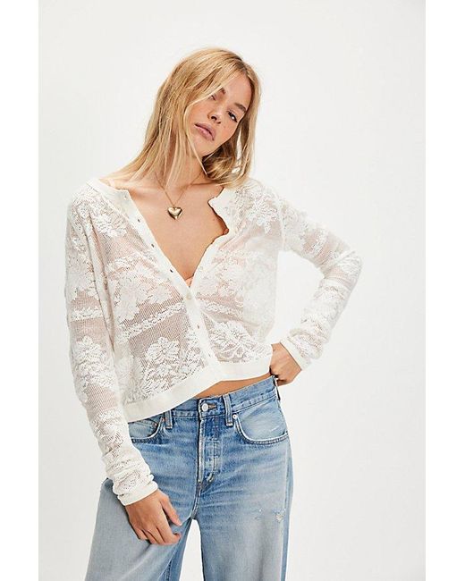 Free People Gray Lover Cardigan