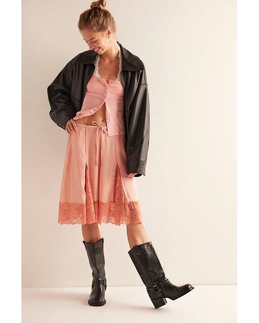 Intimately By Free People Pink End Game Pointelle Long Sleeve