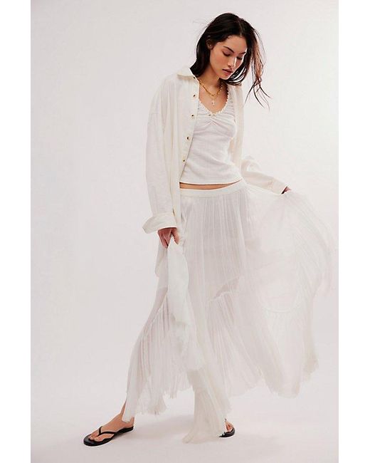 Free People White Fp One Clover Skirt