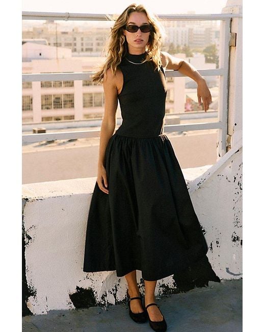 free-est Black Pepita Midi