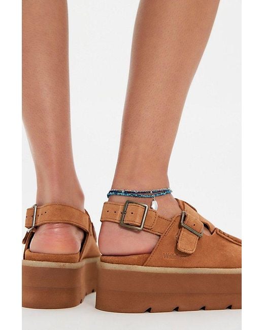 Clarks Brown Meare Easy Elevated Mules