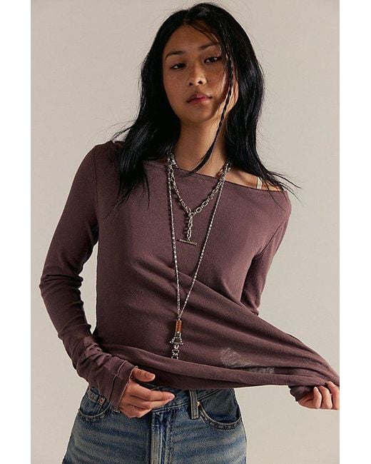 Free People Brown Most Loved Long Sleeve