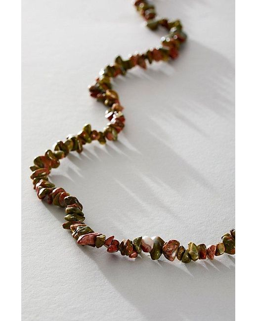 Free People Multicolor Single Strand Beaded Necklace