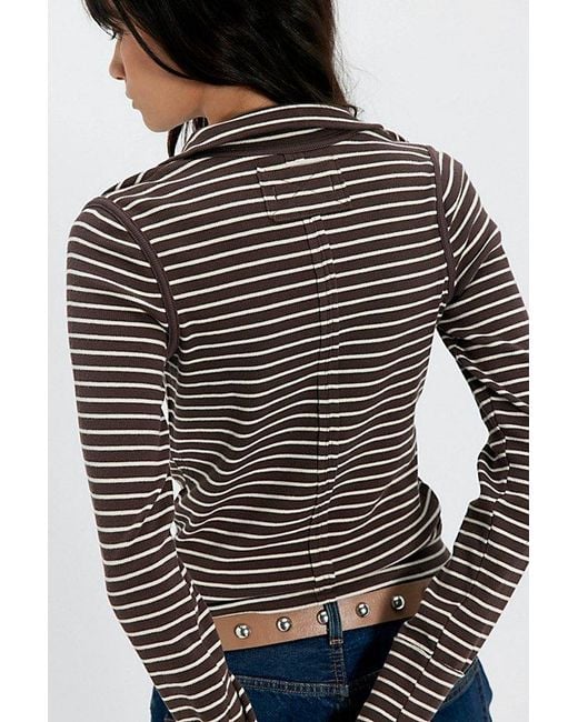 Free People Black Lake Stripe Henley