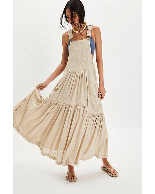 Free People Natural Moonbeam Solid Skirtall