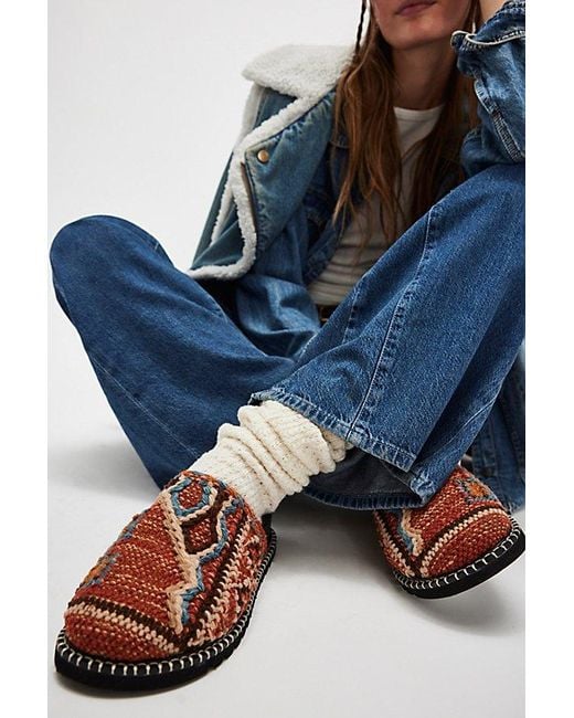 Free People Brown Magic Carpet Mules