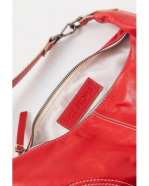 Free People Red Real World Clutch