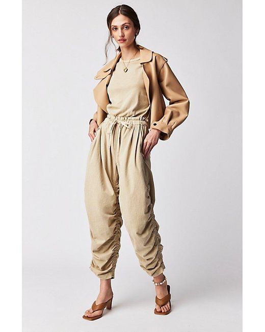 Free People Natural Mixed Media One-Piece