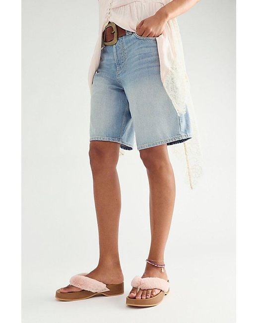 Seychelles Pink Ocean Ave Fuzzy Thong Sandals By