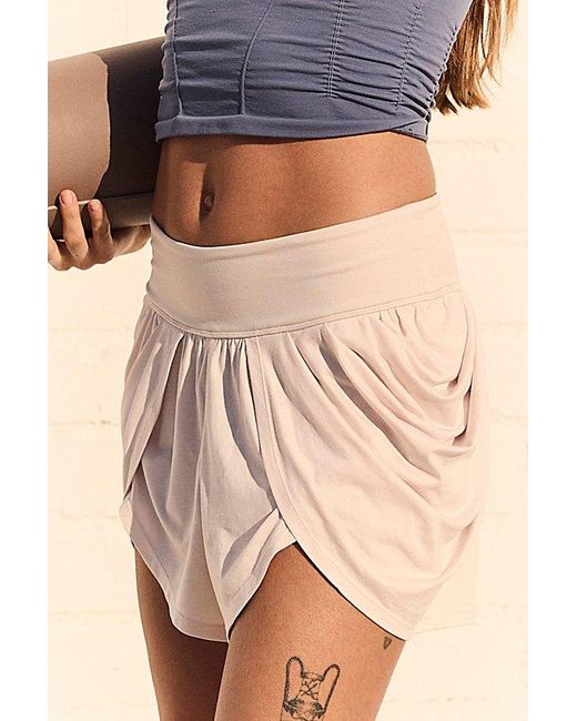Free People Natural Find Your Flow Shorts