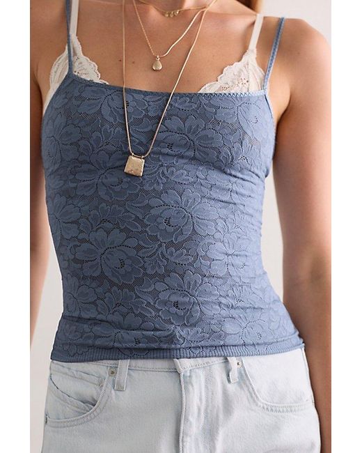 Intimately By Free People Blue Smooth Talking Cami By